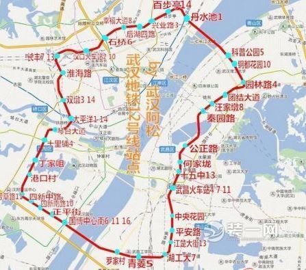 武汉地铁12号线线路图